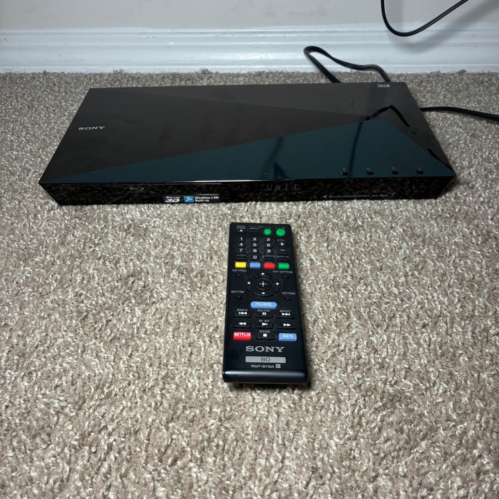 Sony BDP-S5100 Blu-Ray 3D DVD Disc Player WiFi HDMI Smart Home w/ Remote Tested
